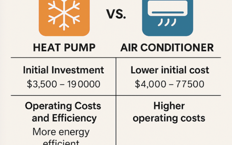 Heat pump vs air conditioner cost