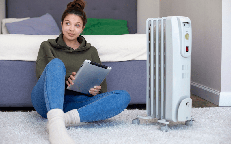 radiator heater vs forced air
